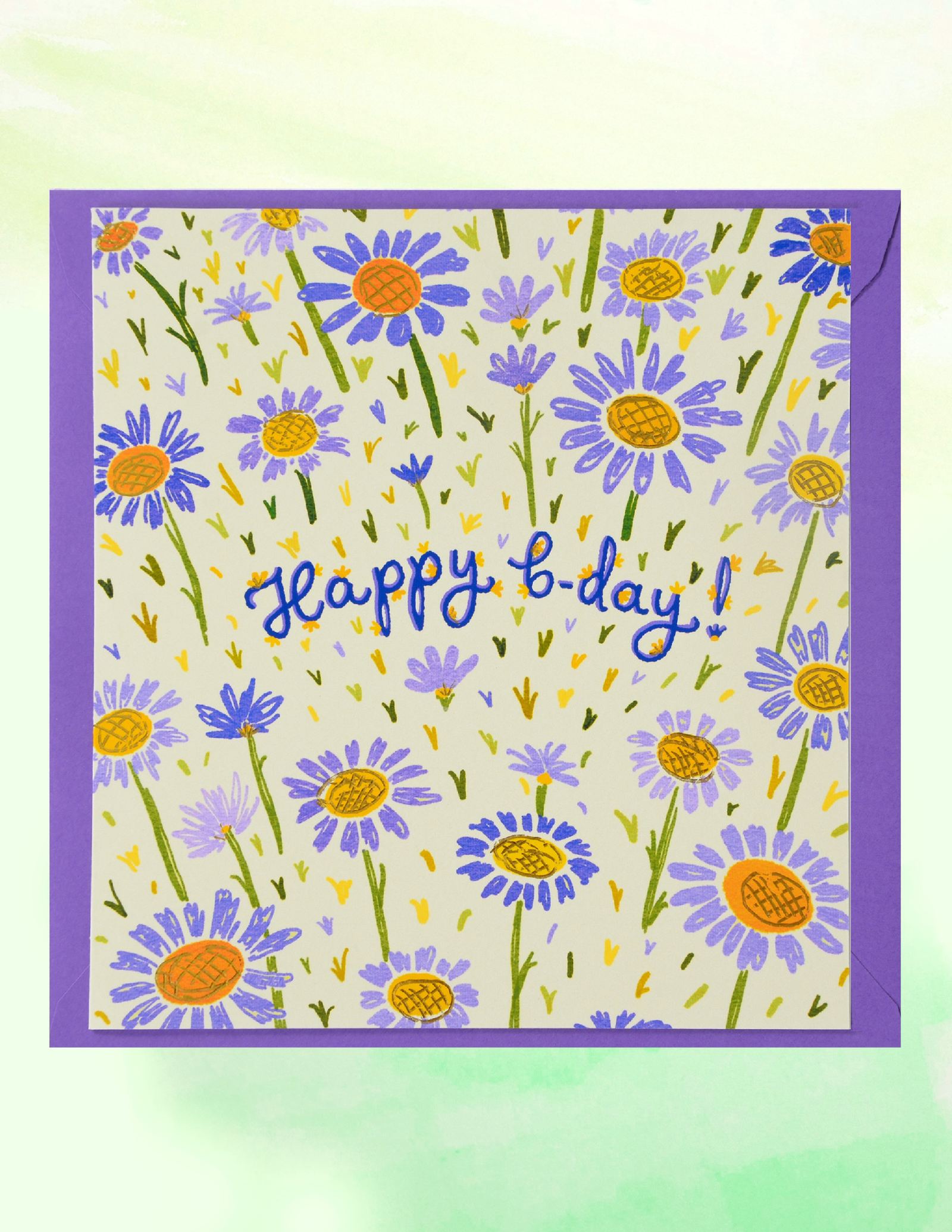Purple and yellow flowers
